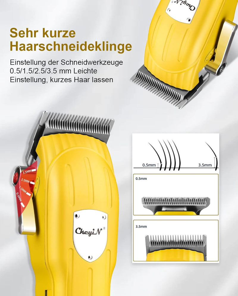 CkeyiN Haarschneidemaschine Profi Herren, T-Klingen Trimmer, USB Aufladen,Kabelloser Professioneller