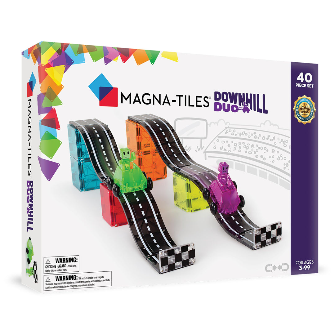 Magna-Tiles - Downhill Duo 40-Piece Set - Downhill 2er - 40 Teile