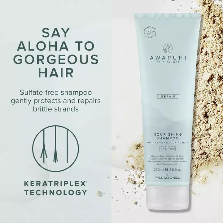 Paul Mitchell Awapuhi Wild Ginger Moisturizing Lather Shampoo - Feuchtigkeits-Shampoo für trockenes,