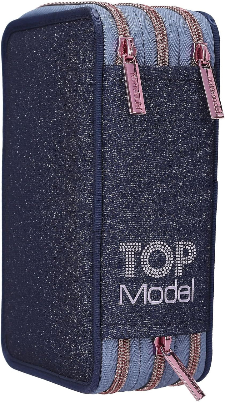 TOPModel 3-Fach Federtasche LED WOLF inkl. Stifte