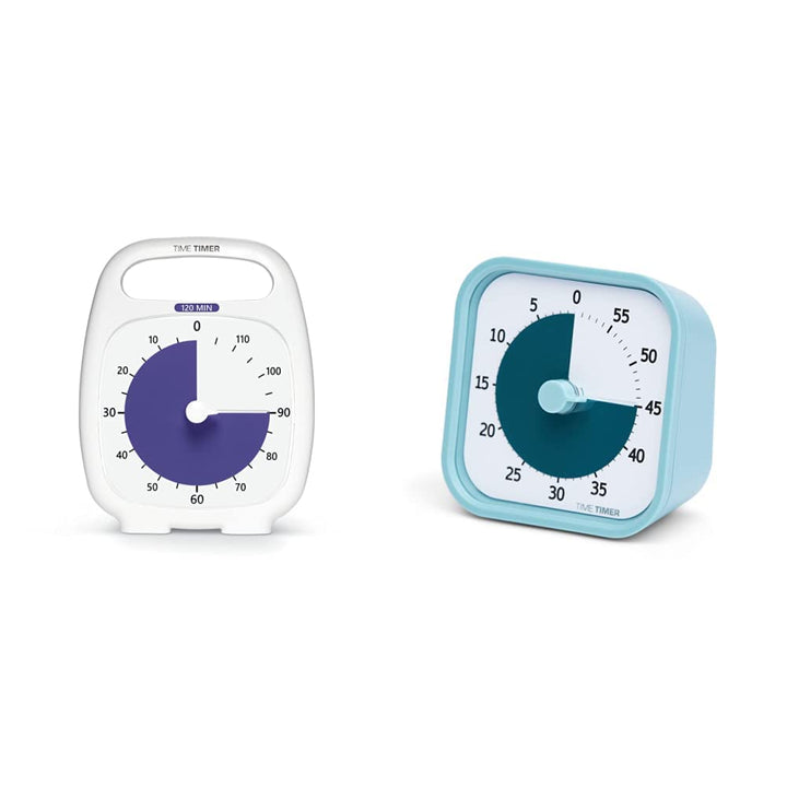 Time Timer Plus 120 Minute Visueller Timer & Time Timer Home MOD — 60 Minuten Kinder visueller Timer