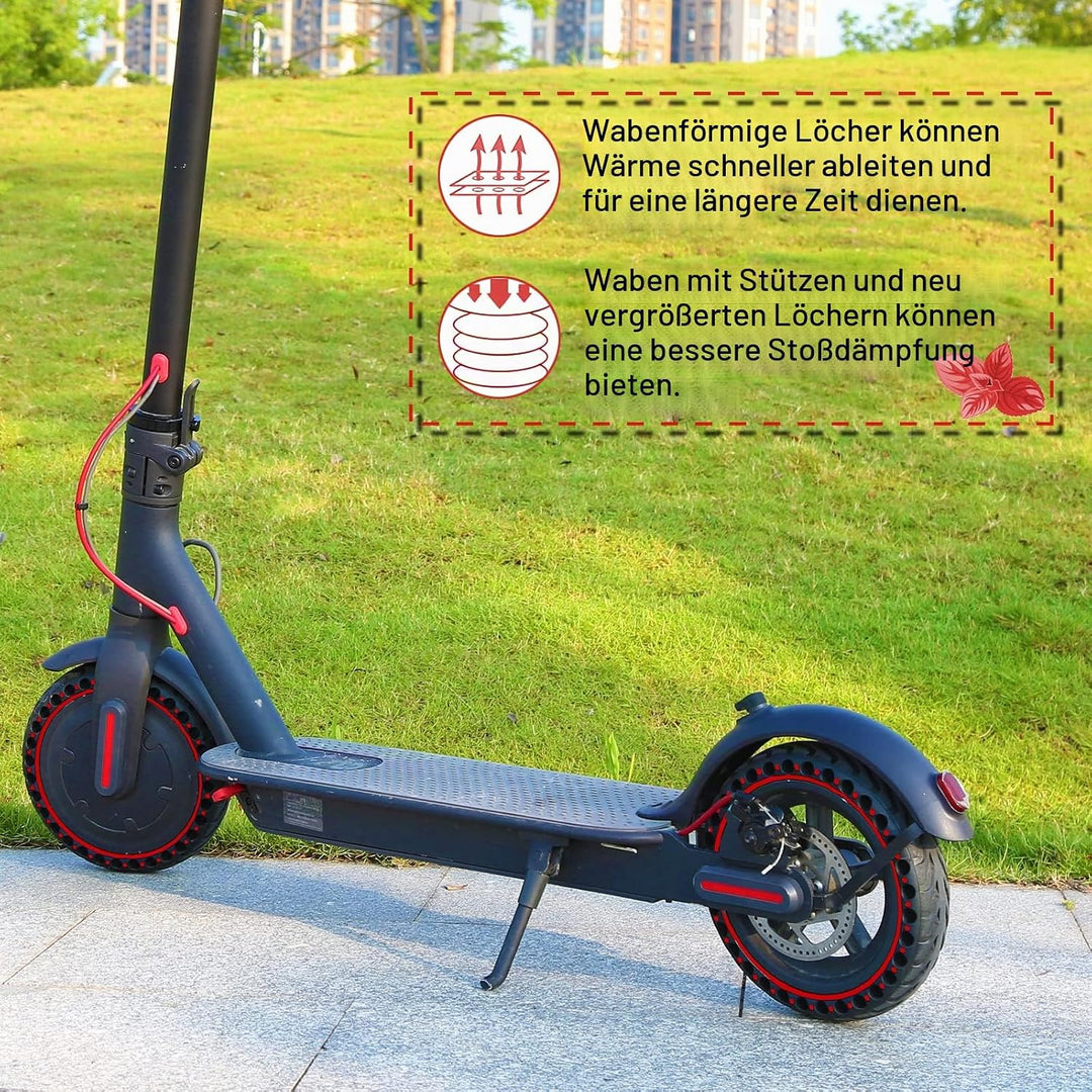 BANGTING 2 PCS 8,5 Zoll E Scooter Solid Reifen, 8 1/2 x2 Vollgummireifen, 50/75-6.1 Ersatzreifen für