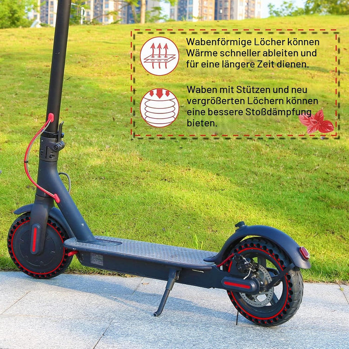 BANGTING 2 PCS 8,5 Zoll E Scooter Solid Reifen, 8 1/2 x2 Vollgummireifen, 50/75-6.1 Ersatzreifen für