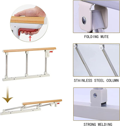 Faltbare Bettgitter-Sicherheits-Seitenschutz für ältere Menschen, Erwachsene unterstützen Griff Schu