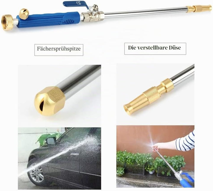 Hydro Jet Deep Hochdruck-Hochdruckreiniger mit Messing-Gartenschlauchende, 2 D¨¹sen f¨¹r die Fenster