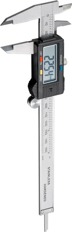 Goobay 77001 Messschieber digital 0 - 150 mm / Elektrische Schieblehre digital 6 Zoll / Für Tiefen-,