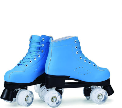 YUDOXN Damen Klassische Retro Rollschuhe.Klassische Retro Rollschuhe.Classic Roller, komfortabl LED