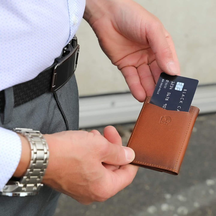 Solo Pelle® Leder I Slim Wallet ohne Münzfach I Geldbeutel mit RFID Schutz I Platz für mindestens 12