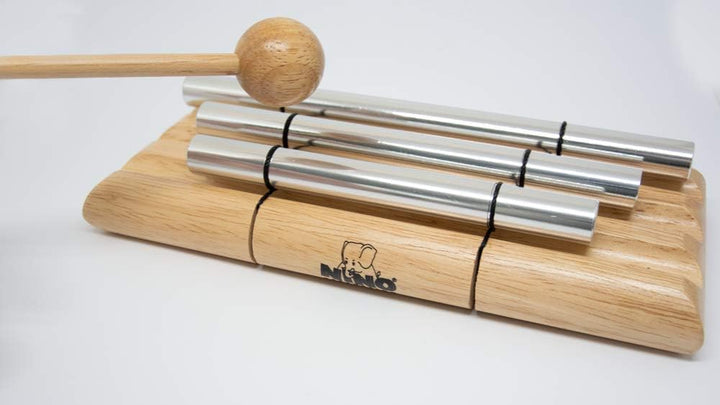Nino Percussion Energy Chimes Musikinstrument – mit 3 Klangstäben – inklusive Schlägel – für Kinder