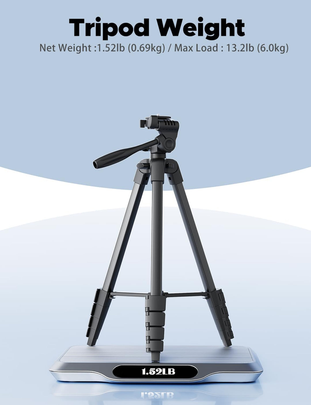 Handy Stativ, Lusweimi 153 cm Stativ für iPad und iPhone mit drahtloser Fernbedienung, Kamera Stativ