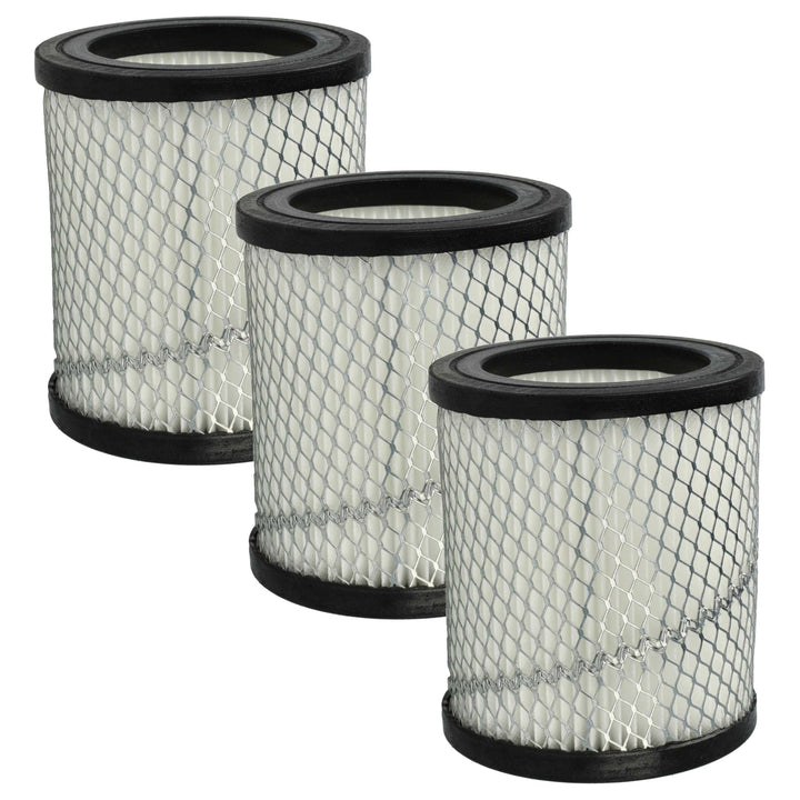 vhbw Filterset 3X Staubsaugerfilter kompatibel mit Grafner 20 L - A 17307/17534, GK10542 Aschesauger