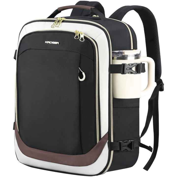 KROSER Laptop Rucksack 17,3 Zoll Handgepäck Daypack wasserabweisende Multifunktions-Laptoptasche für
