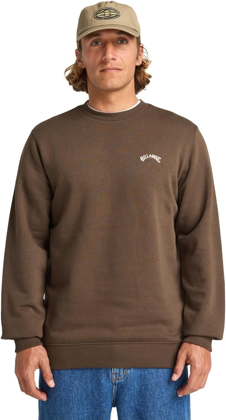 Billabong Herren Arch Cr Sweatshirt (1er Pack) S Dark Cedar, S Dark Cedar