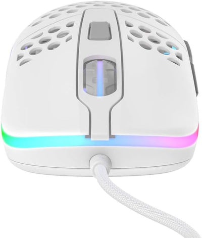 Xtrfy M42 RGB, ultraleichte kabelgebundene Gaming-Maus, hochmoderner Pixart 3389 Sensor, modulares G