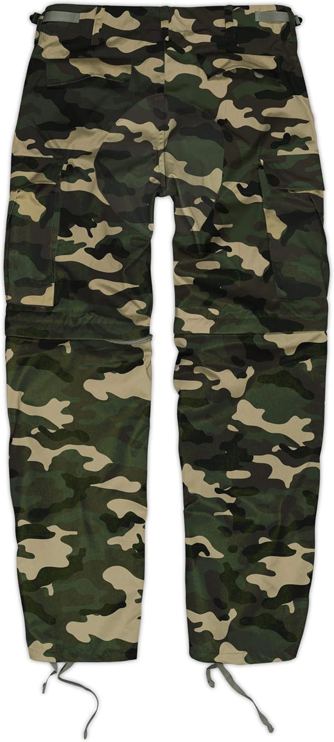 normani Zip Off BDU Feldhose mit per Reissverschluss abtrennbaren Hosenbeinen 3XL Woodland, 3XL Wood