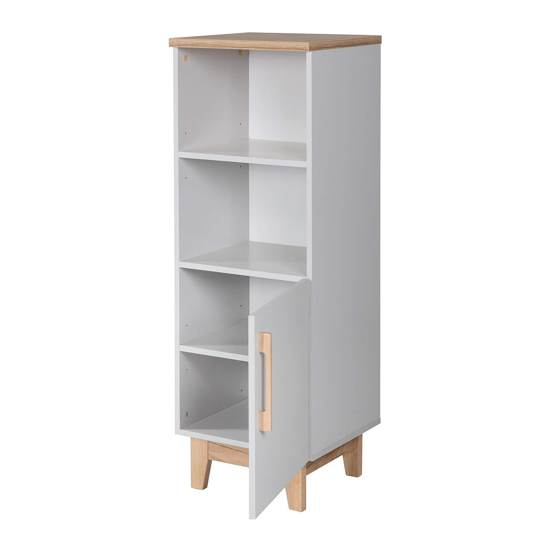 roba Standregal 'Caro', lichtgrau, aus Holz für Babyzimmer und Kinderzimmer mit Soft Close-Technik,
