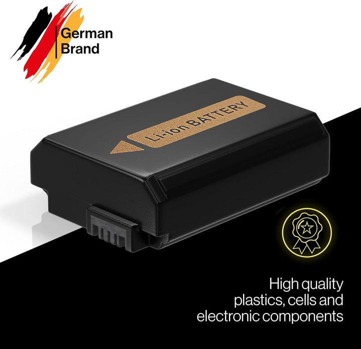 PATONA V1 Protect 2X Akku NP-FW50 (1030 mAh) mit Schutzgehäuse V1 - und PD Performance USB Ladegerät