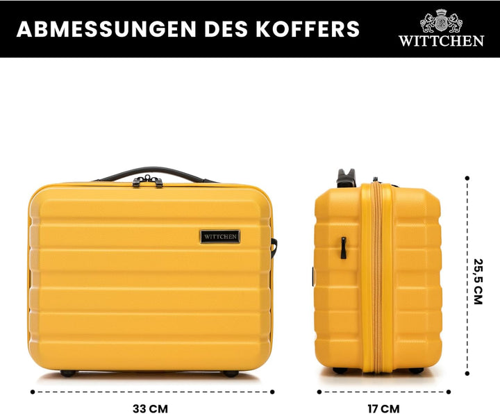 WITTCHEN COMODO Line Koffer Handgepäck Gepäck-Set aus ABS Teleskopgriff TSA Schloss 4 Doppelräder Ge