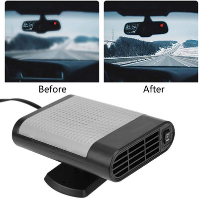 Auto Heizungslüfter, Auto Heizlüfter Heizgerät Heizung Entfroster 12V Tragbare Elektrische Scheibenh