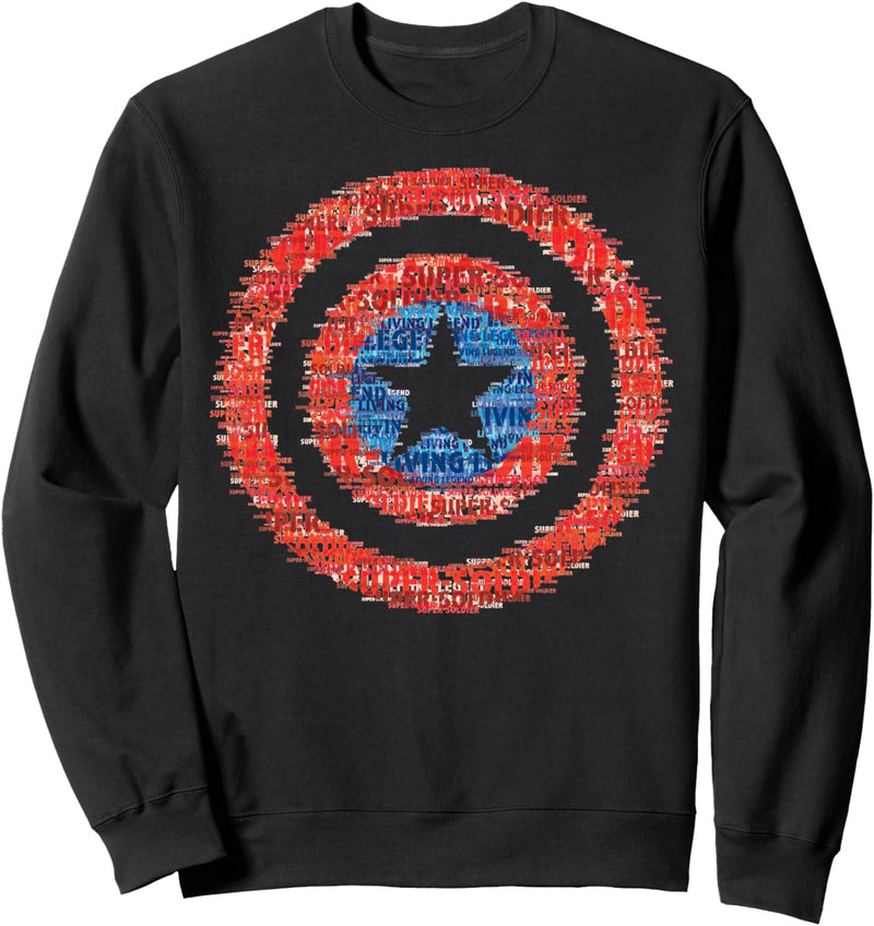 Marvel Captain America Glitched Shield Sweatshirt