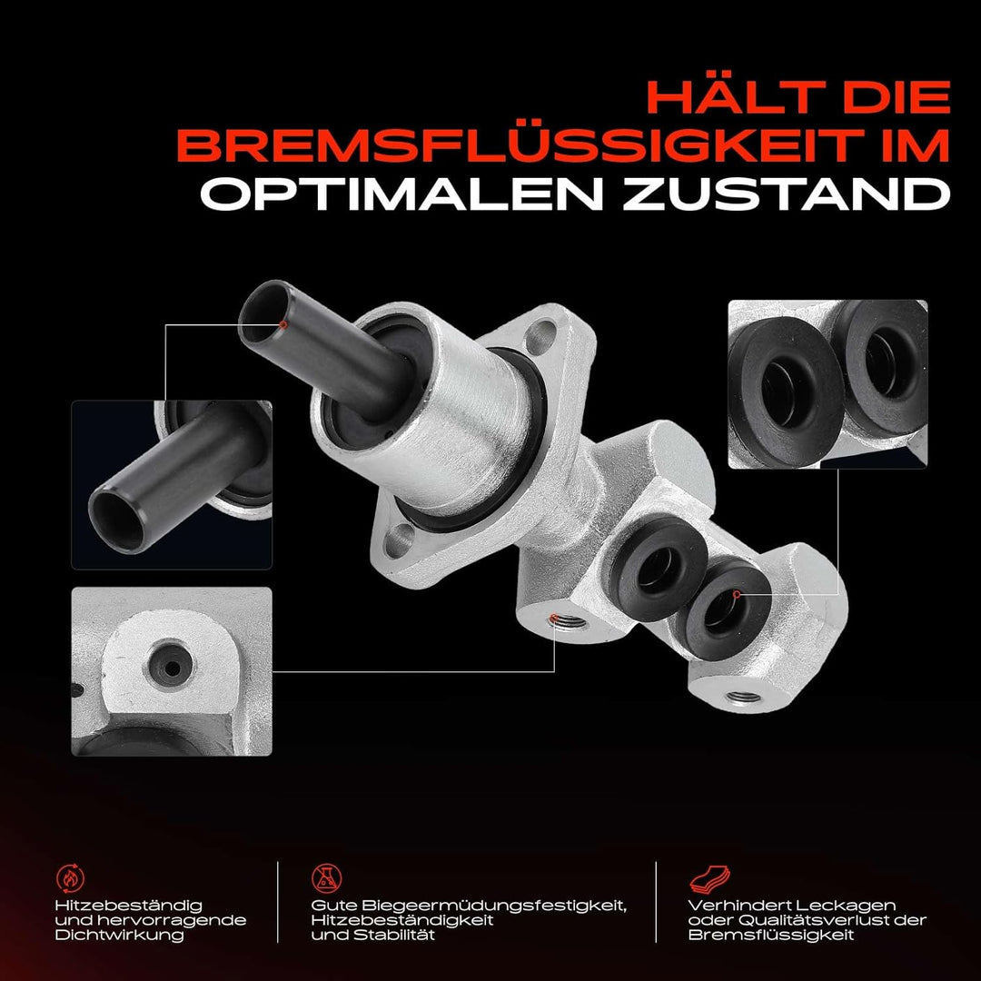 Frankberg Hauptbremszylinder Bremszylinder Kompatibel mit Jumpy U6U 1.6L-2.0L 1995-2006 Scudo Kasten