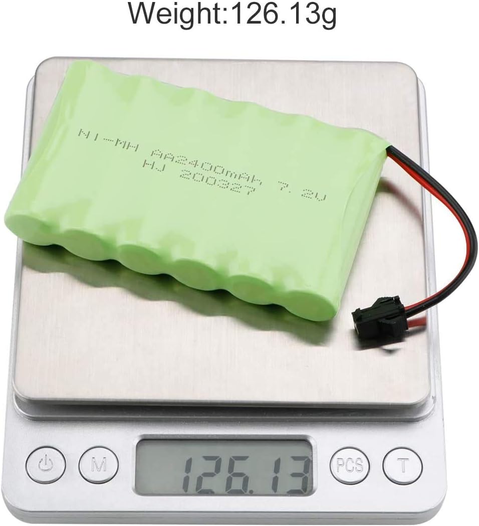 YUNIQUE Deutschland 1 Stück wiederaufladbare Batterie 7,2 V 2400 mAh NI-MH AA mit SM-2P 2Pin Plug un
