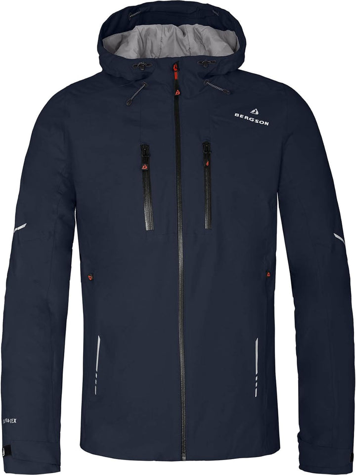 Bergson SKIEN THERMO | Herren Regenjacke, leicht wattiert, recycelt, 20000 mm Wassersäule - recycelt