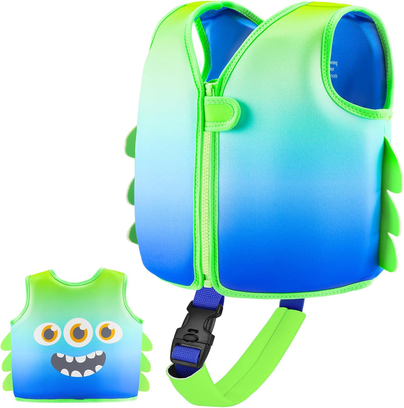 Kinder Mädchen Junge Schwimmlernweste, Schwimmhilfe Schwimmen Jacket für Kleinkinder Alter 1-6 mit E
