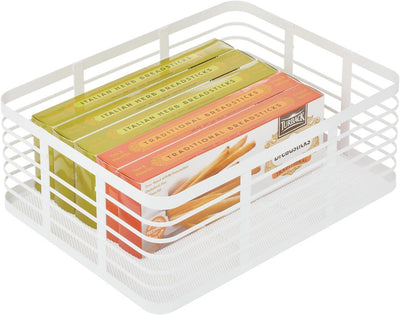 mDesign 6er-Set Allzweckkorb aus Metalldraht – praktischer Aufbewahrungskorb für Küche und Haushalt