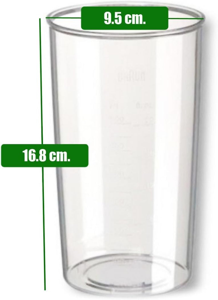 Messbecher/Messbecher, kompatibel mit Braun Mixer (Originalersatz)
