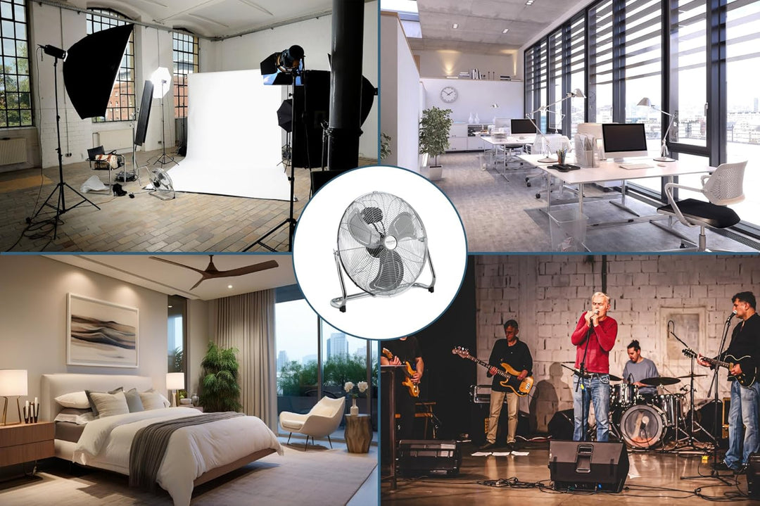 Stagecaptain FV-200 MkII 20" Bodenventilator 6x Set - 20" (51 cm) grosse Windmaschine - 3 Gebläsestu