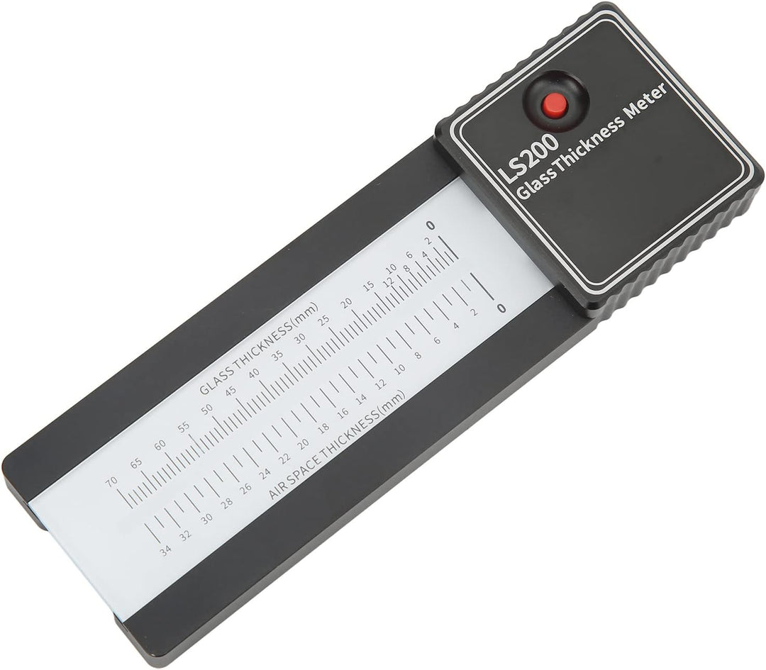 Laser Glasdicke Messgerät, Aluminiumlegierung, bis 70mm Messbereich, für Einschicht und Isolierglas,