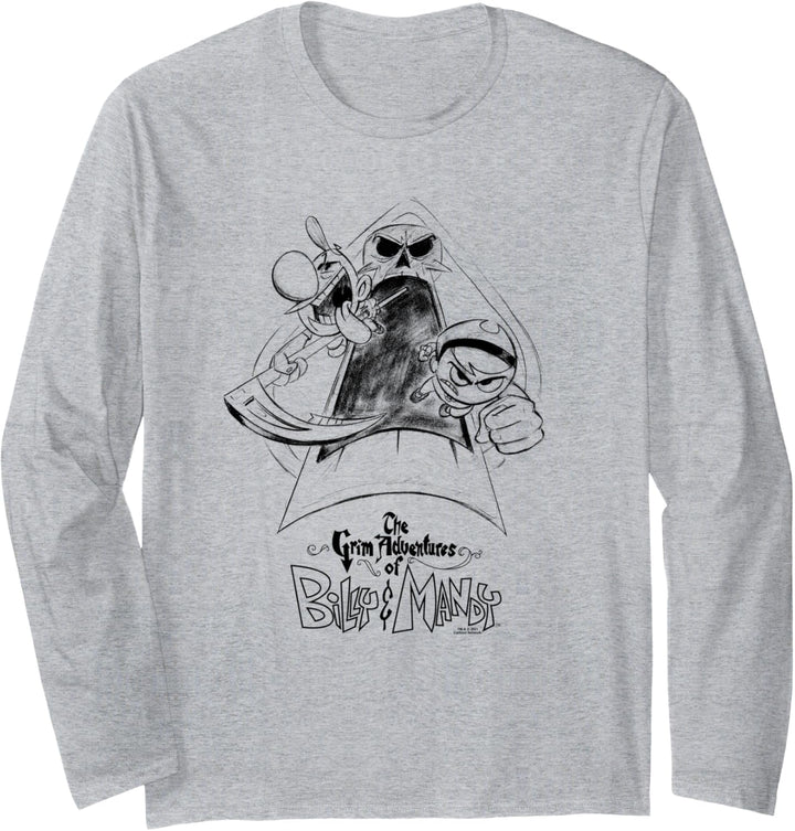 The Grim Adventures of Billy & Mandy Hand-Drawn Grim Langarmshirt