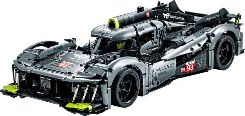 Lego 42156 Technic Peugeot 9X8 24H Le Mans Hybrid Hypercar, legendärer Rennwagen, Modellauto-Bausatz