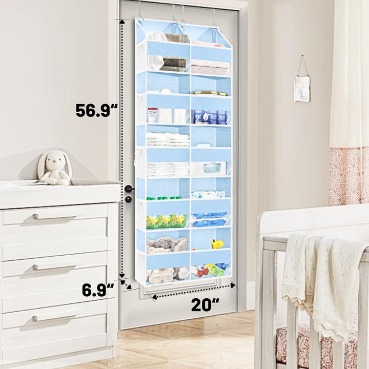 Organizer für die Tür, 5 Etagen, extra gross, hinter der Tür, Aufbewahrung von 10 Fächern, 36,3 kg T