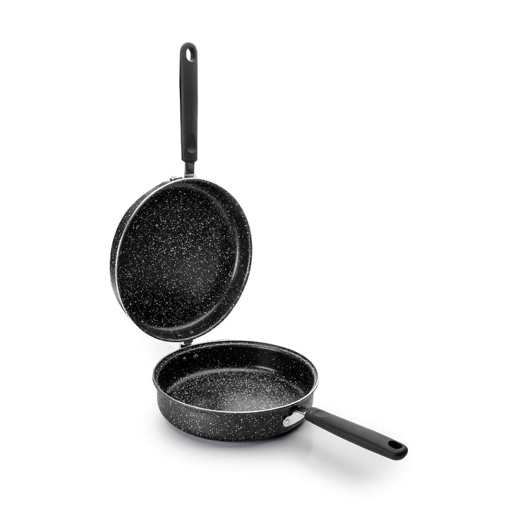 Ibili 441020 Omelettpfanne Natura Aluminium schwarz 20 cm 20 x 20 x 7 cm, 20 x 20 x 7 cm