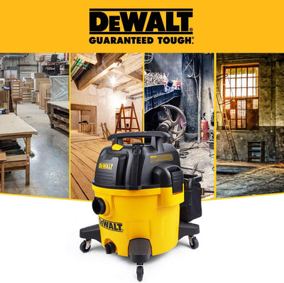 DeWALT 34L Nass-/Trockensauger, EUDXV34P, Poly, Gelb, 1200 W, 34 liters