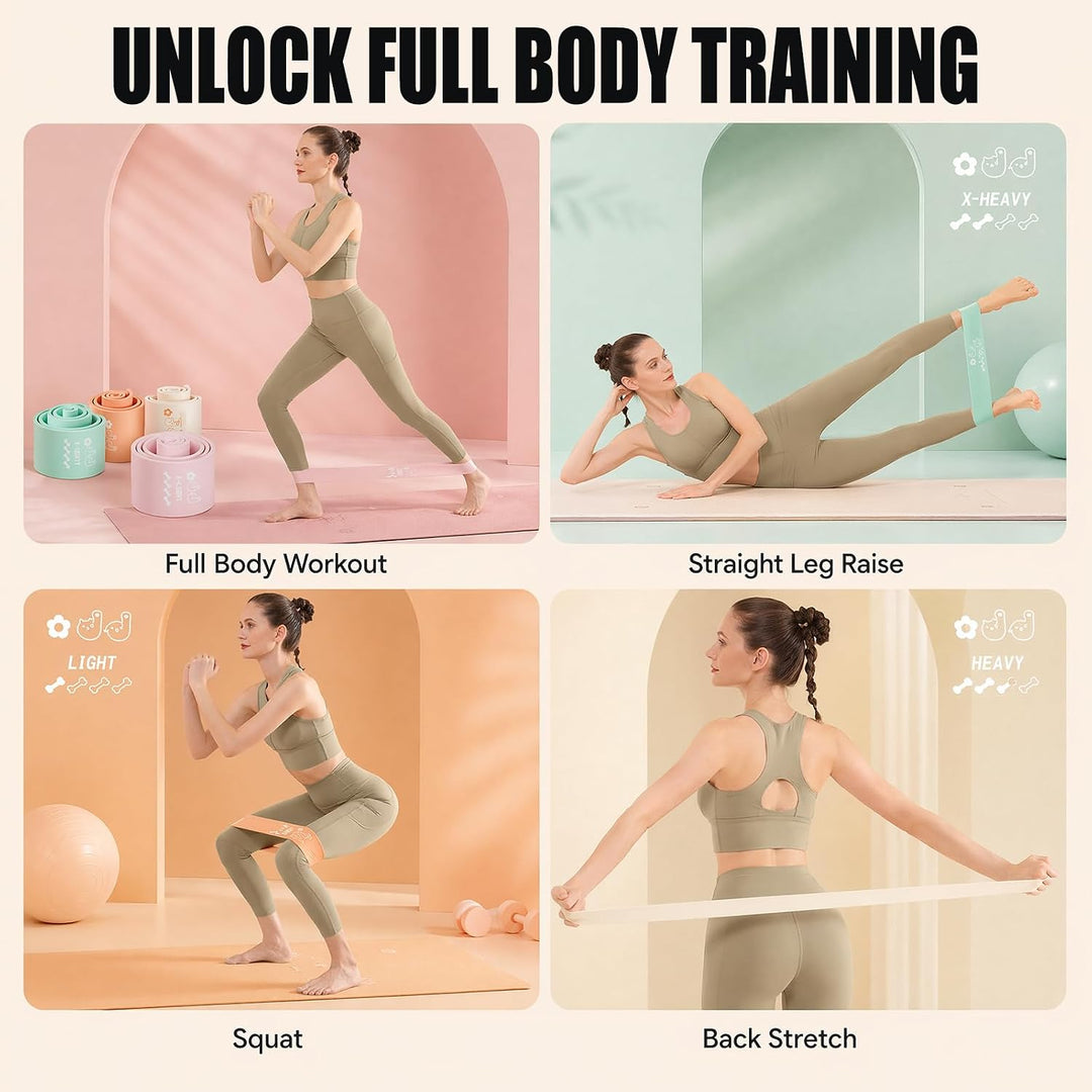Wadendehner 2er Set, Squat Wedge Kniebeugenrampe mit 5 Widerstandsbändern | Yoga Blöcke Slant Board