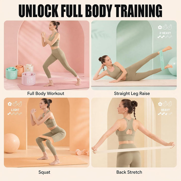 Wadendehner 2er Set, Squat Wedge Kniebeugenrampe mit 5 Widerstandsbändern | Yoga Blöcke Slant Board