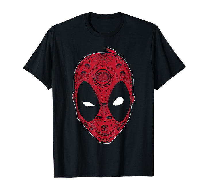 Men's Marvel Deadpool Sugar Skull Graphic T-Shirt Large Slate