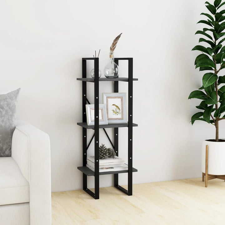 Tidyard Bücherregal 3 Fächer Bücherschrank Standregal Aufbewahrungsregal Buchregal Büroregal Aktenre