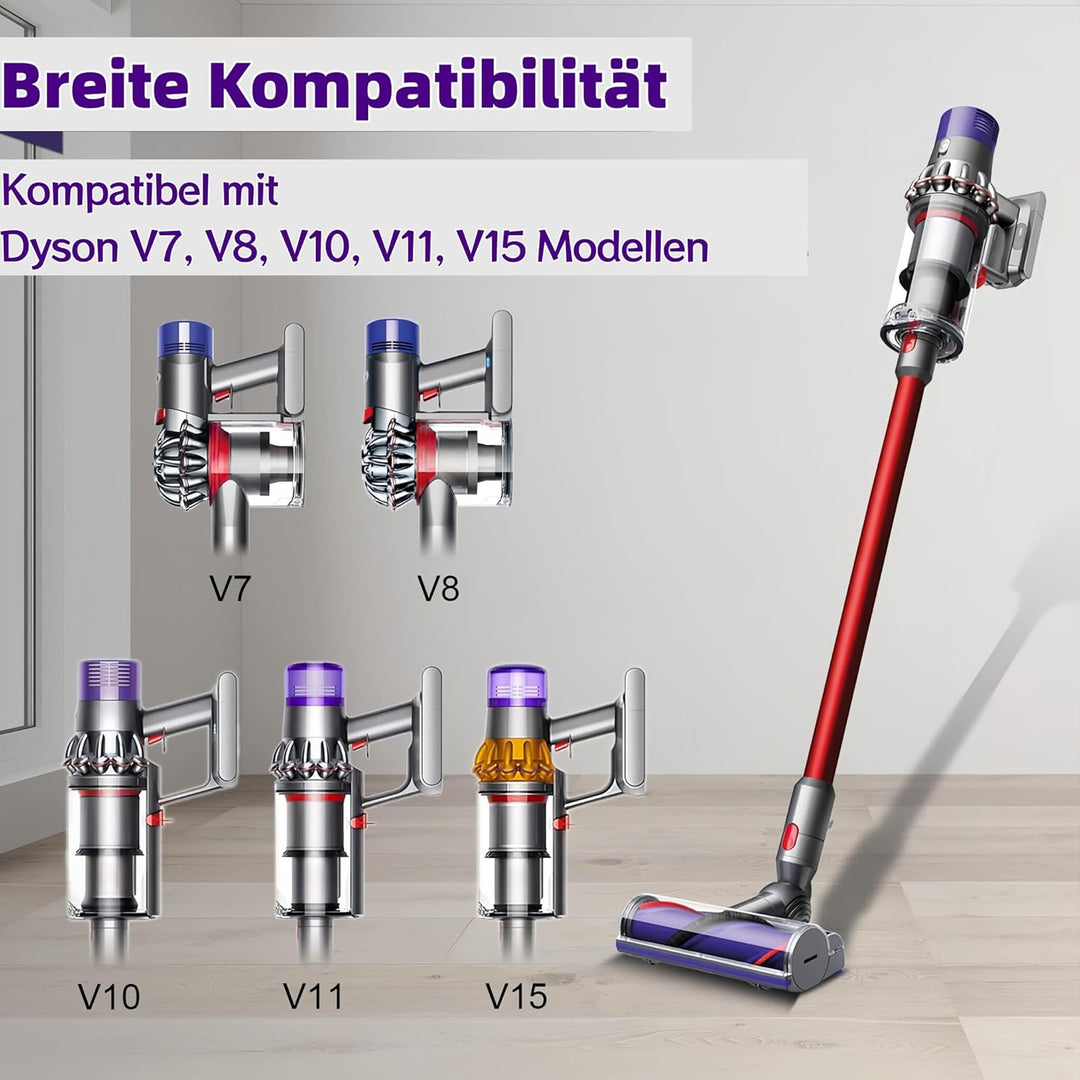 Turbobürste mit Direktantrieb Kompatibel mit Dyson V7 V8 V10 V11 V15 Staubsauger, Elektrische Bodend