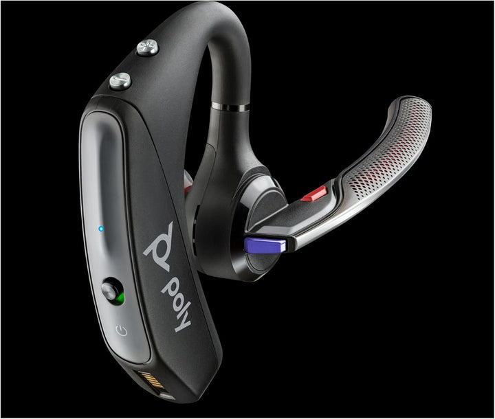 Plantronics – Voyager 5200 Office (Poly) Wireless Bluetooth-Headset, Active Noise-Cancelling, WindSm