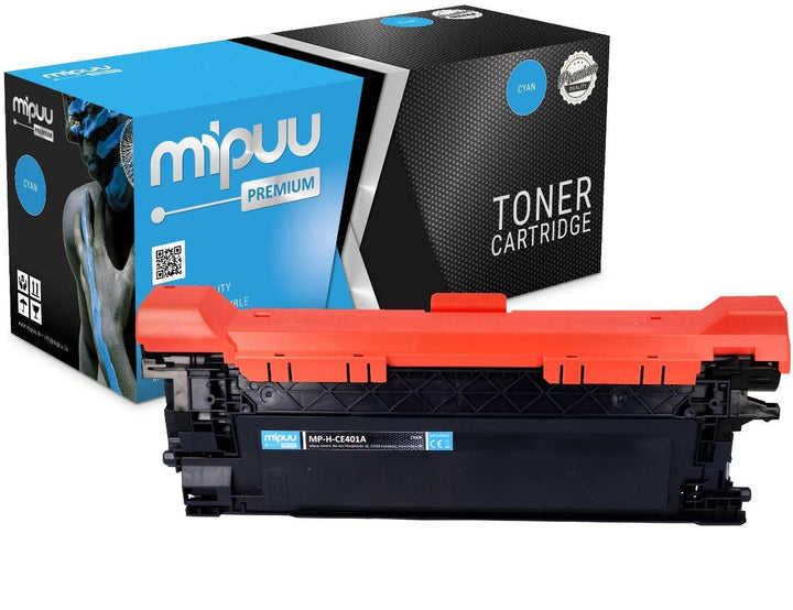 Mipuu Toner kompatibel für HP CE401A 507A Cyan Blau Cian HP Laserjet Pro 500 Color MFPM570DN MFPM570