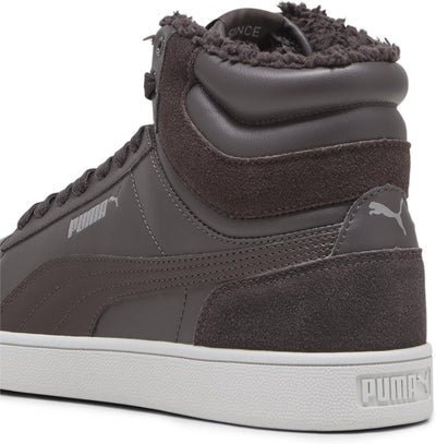 PUMA Unisex Shuffle Mid Fur Sneaker 36 EU Grau Flat Dark Gray Cast Iron Cool Light Gray, 36 EU Grau