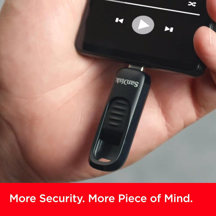 SanDisk Ultra® Slider USB-Type-C™-Laufwerk 256 GB (USB-Flash-Laufwerk, einziehbarer Anschluss, USB 3