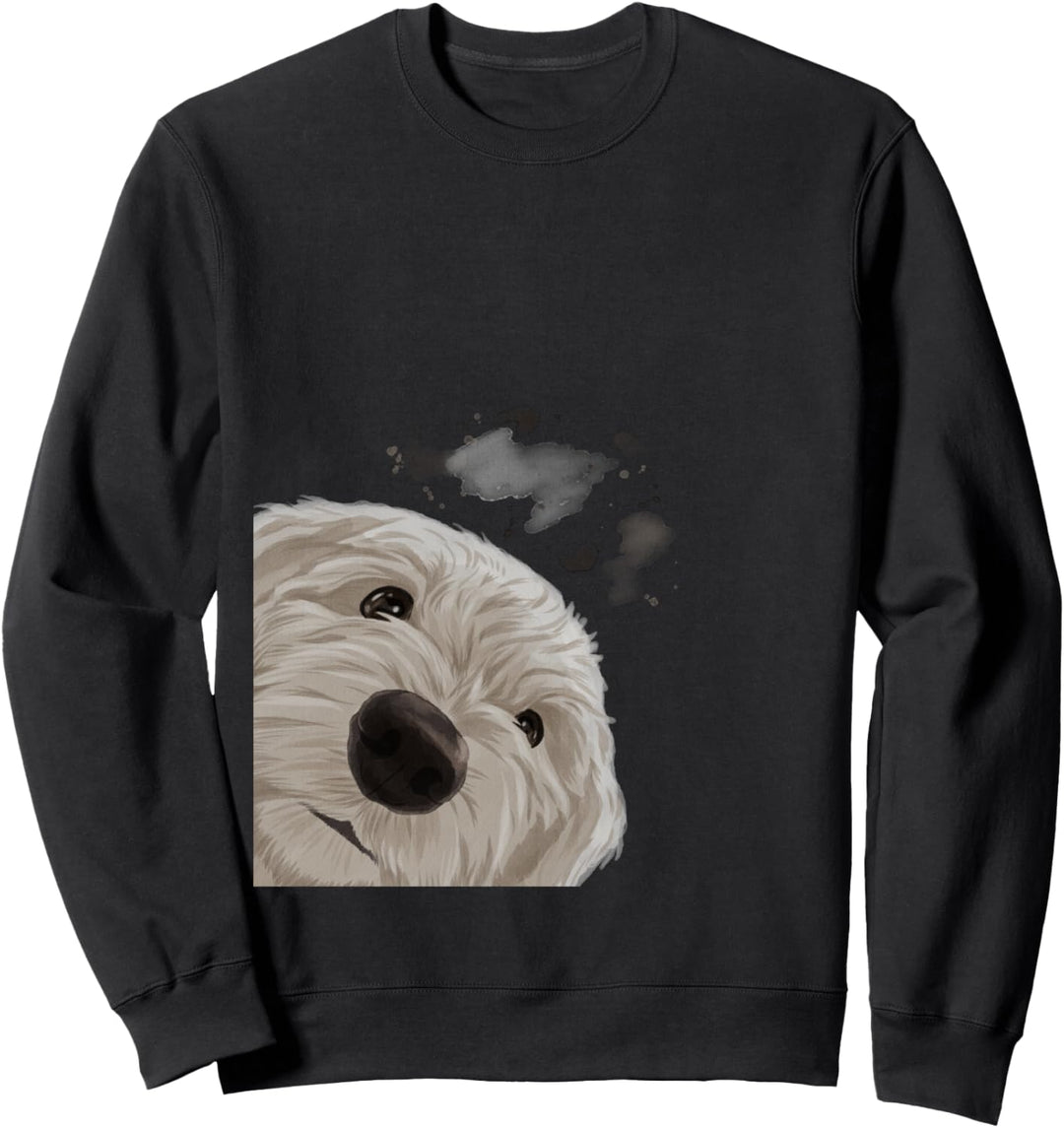Neugieriger Hund Maltipoo Sweatshirt