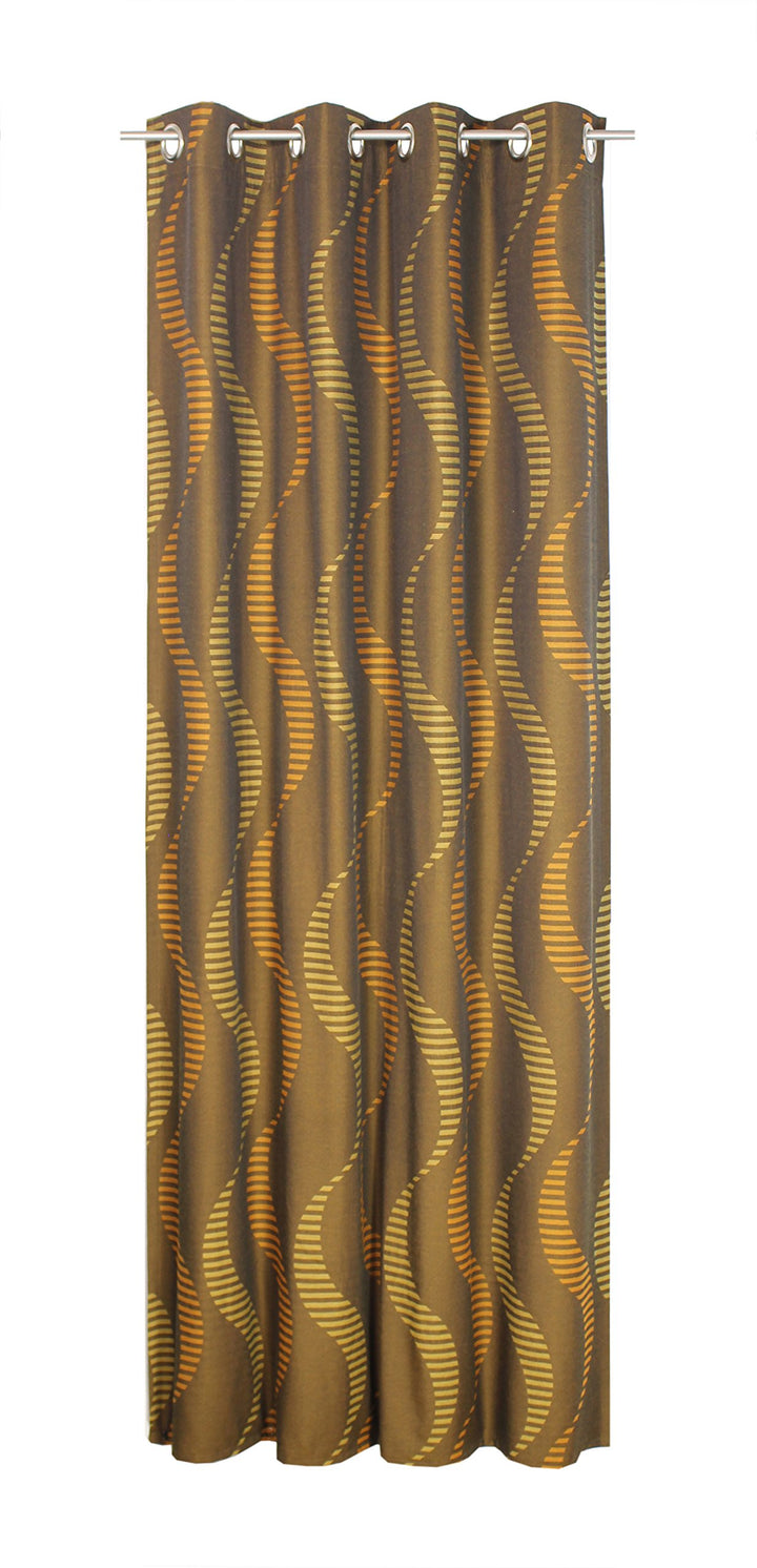 Wirth Fertigschal Lupara mit Ösen, Polyester, Orange, 150 x 132 cm Orange 150 x 132 cm, Orange 150 x