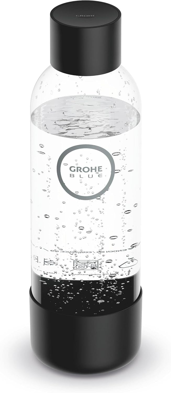 GROHE Blue Fizz, Wasserflasche (Fassungsvermögen: 850ml, nicht spülmaschinenfest, Bajonettverschluss