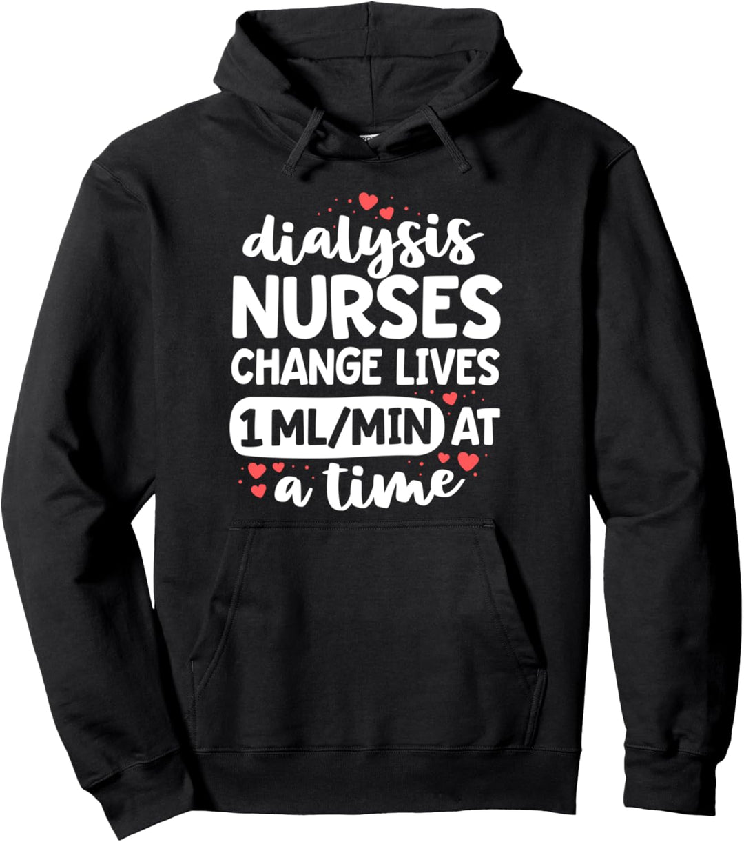 Nephrology Nursing Dialysis Nurse Gifts For Women Kidney RN Pullover Hoodie